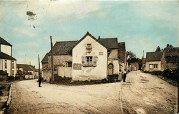 St Seine Sur Vingeanne * La Rue De La Gare Et De Pouilly - Autres & Non Classés