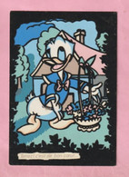 WALT DISNEY  " DONALD - TENEZ C'EST DE BON COEUR " CARTE COLOREE / FEUTREE - EDITIONS KROMA - SEPHERIADES - Comics