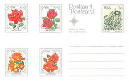 SOUTH AFRICA - POSTCARD SET 1979 ROSES Unc / K5-28 - Cartas & Documentos