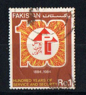 Pakistan - 1984 -The 100th Anniversary Of Postal Life Insurance - HV -  Used, ( Condition As Per Scan ) - Pakistan