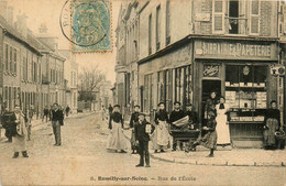 Romilly Sur Seine * La Rue De L'école * Librairie Papeterie CHALOPIN * Landau - Romilly-sur-Seine