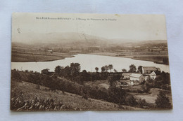 Cpa 1933, Saint Léger Sous Beuvray, L'étang De Poissons Et Le Moulin, Saône Et Loire 71 - Sonstige Gemeinden