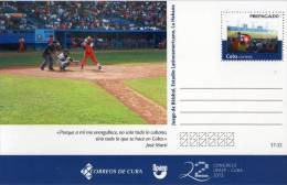 Lote TP17, Cuba, 2013, Entero Postal, Postal Stationary, Upaep, Juego De Beisbol, Baseball, Estadio, Stadium, Post Card - Cartes-maximum