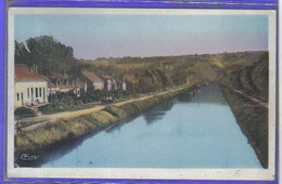 Carte Postale 60. Longueil-Annel  Avenue Des Chantiers  Le Canal Péniches  Très Beau Plan - Longueil Annel