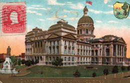 CAPITOL BUILDING / INDIANAPOLIS / MARCOPHILIE / GOLDEN CARD - Indianapolis