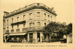 Saumur * Hôtel Terminus ( Face La Gare ) Tel.0.72 - Saumur