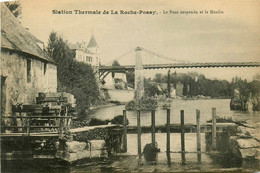 La Roche Posay * Vue Sur Le Pont Suspendu Et Le Moulin * Minoterie - La Roche Posay