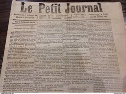 1868 LE PETIT JOURNAL Du 23 Novembre 1868 - LES DEUX JULES SIMON - Sin Clasificación