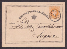 Stationery Sent From Wien To Dubrovnik Via Zadar 29.03. 1873  / 2 Scans - Sonstige & Ohne Zuordnung