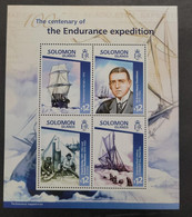 SO) 2015 SOLOMON ISLANDS, THE ENDURANCE EXPEDITION, ANTARCTICA, SINKING, SHIPS, HENRY, MNH - Salomon (Iles 1978-...)