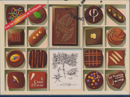 Bloc Chocolat Hors Commerce Avec Les Compliments De Phil@poste Sans Valeur Faciale Visuel Timbre 4366 Oblitéré - Zonder Classificatie