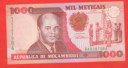 Mozambico Mille Meticais 1991 Banco De Mozambique Mil Meticais 1991 - Mozambique