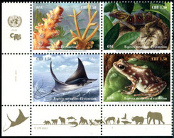 NATIONS UNIS GENEVE 2022  MNH  -  " FAUNE MARINE PROTEGE."  -  4 VAL. - Ohne Zuordnung