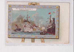 CARTE POSTALE CHROMO DAS DEUTSCHE KAISERPAAR IN KONSTANTINOPEL - 1901 SHIP WAR - Guerre