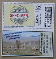 MTEL 26 : Site Mégalithique Près De Mörön En Mongolie (autocollant / Autoadhésif) - Andere & Zonder Classificatie