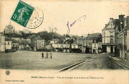 Segré * 1906 * Vues De St Joseph Et De La Place De L'hôtel De Ville - Segre