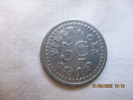 France: Gex  Jetons 5 Centimes 1919 - Monétaires / De Nécessité