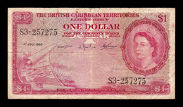Estados Del Caribe East Caribbean 1 Dollar 1960 Pick 7c BC F - East Carribeans