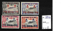 Cruz Roja Aérea 1927 MH Serie Completa Con Leve Señal De Fijasellos. Edifil 388/91  Yvert Aé 27/30 - Ongebruikt