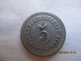 Suisse: Ablagenmarke Konsum Genossenschaft Bern- Basel, 5 Cts Token 1900 - Other & Unclassified