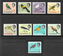 GAMBIA 1963 SET TO 1s 3d SG 193/201 LIGHTLY MOUNTED MINT Cat £31+ - Gambia (...-1964)