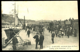 Jersey St Helier Arrivée Du Bateau De Farnce Landing Of The Frenche Boat EL 1913 - St. Helier