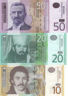 SERBIA 10, 20 And 50 Dinara UNC (2006 - 2011) - Servië