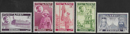 Ethiopia Scott # 302-6 Mint Hinged Coronation Anniversary, 1950, CV$32.10 - Etiopia