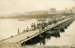 Angers * Carte Photo * 6ème Régiment Du Génie 1er Bataillon 2ème Compagnie * Militaria Pont Provisoire - Angers