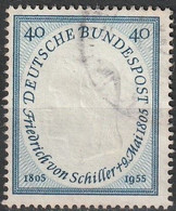 BRD 1955 // 210 O Friedrich Von Schiller - Gebraucht