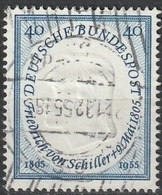 BRD 1955 // 210 O Friedrich Von Schiller - Gebraucht