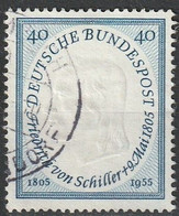 BRD 1955 // 210 O Friedrich Von Schiller - Gebraucht