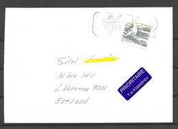 SCHWEDEN Sweden - 2001 Air Mail Cover To Estonia Bird Vogel - Covers & Documents