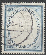 BRD 1955 // 210 O Friedrich Von Schiller - Gebraucht