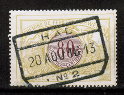 Chemins De Fer TR 39, Obliteration Centrale Nete Parfaitement Apposee HAL NO 2 - 1895-1913