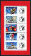 FEUILLET** De 2007 De 5 Timbres Gommés "MEILLEURS VOEUX" Avec Vignettes "CERES" - Unused Stamps