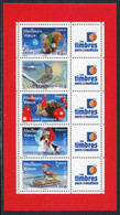 FEUILLET** De 2007 De 5 Timbres Gommés "MEILLEURS VOEUX" Avec Vignettes "TIMBRES PERSONNALISES" - Nuevos