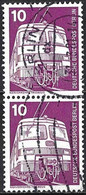 Germany (Berlin) 1975 - Mi 495 - YT 459 ( Public Transport Train ) Vertical Pair - Gebraucht