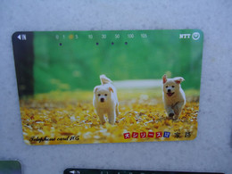 JAPAN   NTT AND  OTHERS CARDS  ANIMALS  DOG  DOGS - Chiens