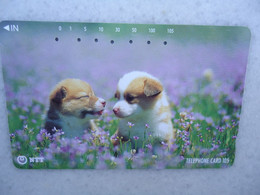 JAPAN   NTT AND  OTHERS CARDS  ANIMALS  DOG  DOGS - Cani