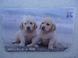 JAPAN   NTT AND  OTHERS CARDS  ANIMALS  DOG  DOGS   2 SCAN - Chiens