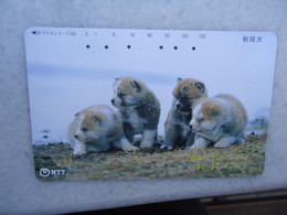 JAPAN   NTT AND  OTHERS CARDS  ANIMALS  DOG  DOGS - Chiens