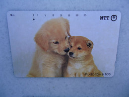 JAPAN   NTT AND  OTHERS CARDS  ANIMALS  DOG  DOGS - Perros