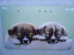 JAPAN   NTT AND  OTHERS CARDS  ANIMALS  DOG  DOGS - Chiens