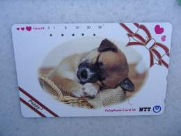 JAPAN   NTT AND  OTHERS CARDS  ANIMALS  DOG  DOGS - Perros