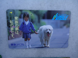 JAPAN   NTT AND  OTHERS CARDS  ANIMALS  DOG  DOGS - Chiens