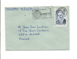 LUXEMBOURG SEUL SUR LETTRE POUR LA FRANCE 1980 - Covers & Documents