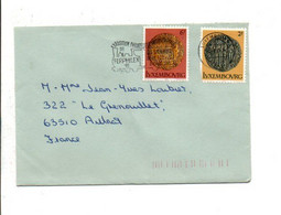LUXEMBOURG AFFRANCHISSEMENT COMPOSE SUR LETTRE POUR LA FRANCE 1980 - Briefe U. Dokumente