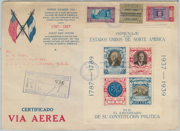 79020x - GUATEMALA - Postal HIistory -  Large FDC COVER 1938 - MAPS G Washington - Guatemala