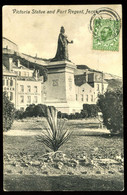 Jersey Victoria Statue And Fort Regent 1911 Valentine - St. Helier